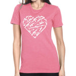 Ladies Heart Guns Tee - Small - Shirt