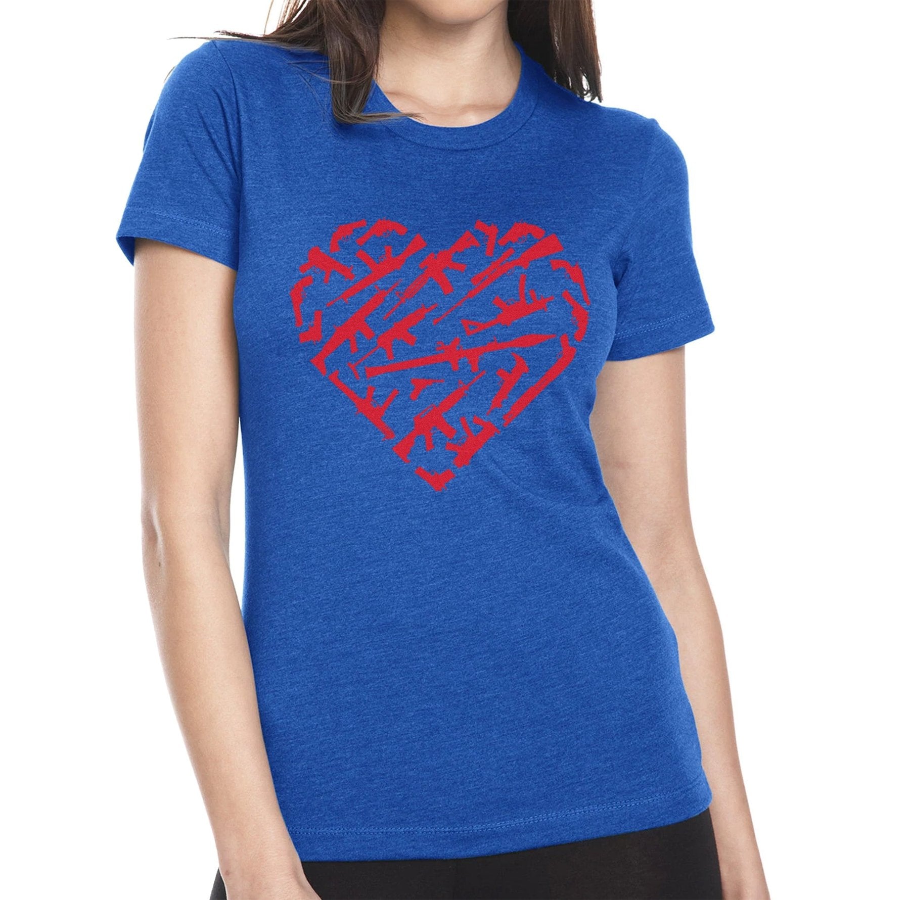 Ladies Heart Guns Tee - Small - Shirt