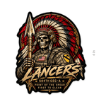 Lancers 584th CEC 3BEB 1CAV Sticker - 4" - Private Sticker