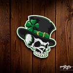 Leprechaun Skull Sticker - 3" - Sticker