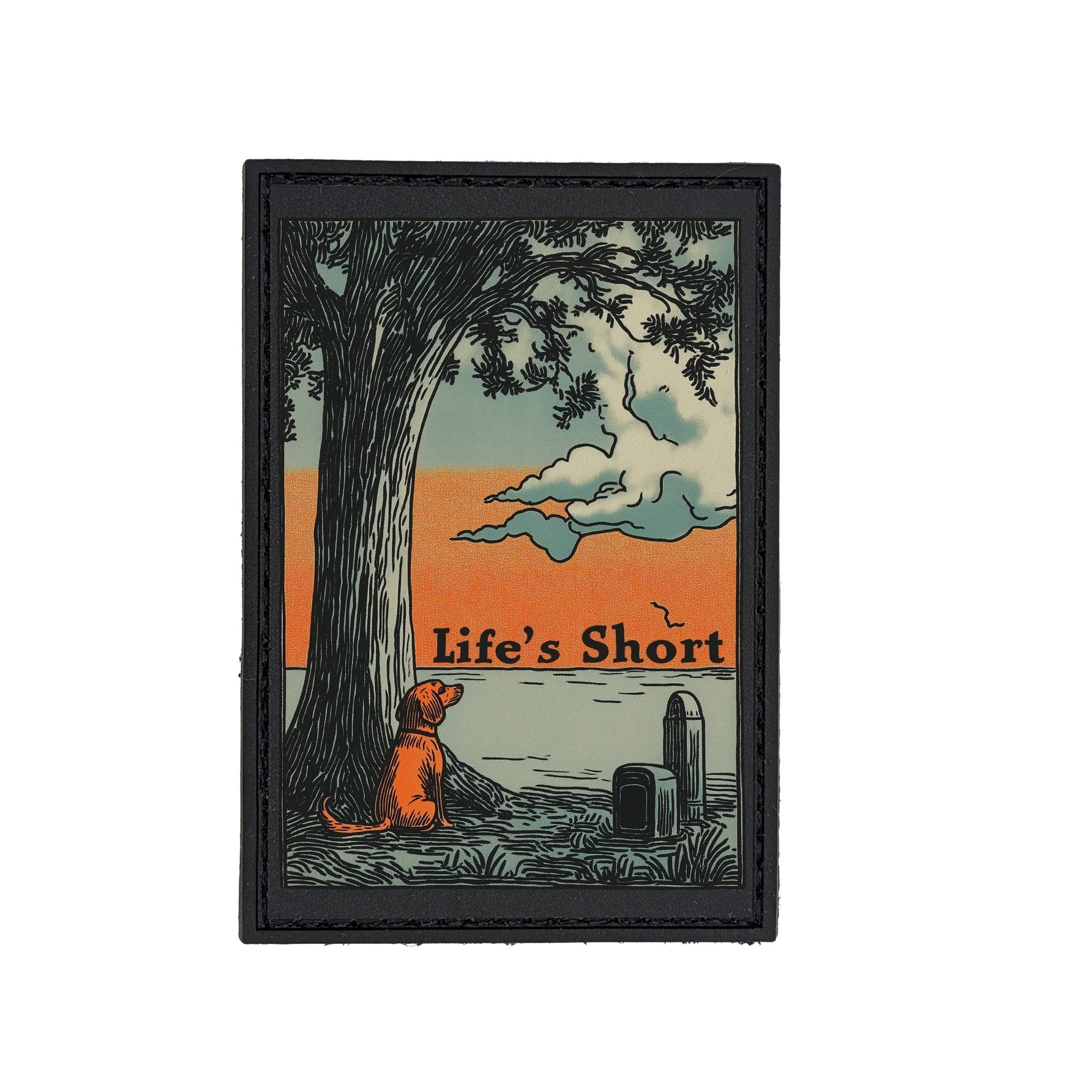 Life's Short Sunset PVC Patch - 3" x 2" - Patch