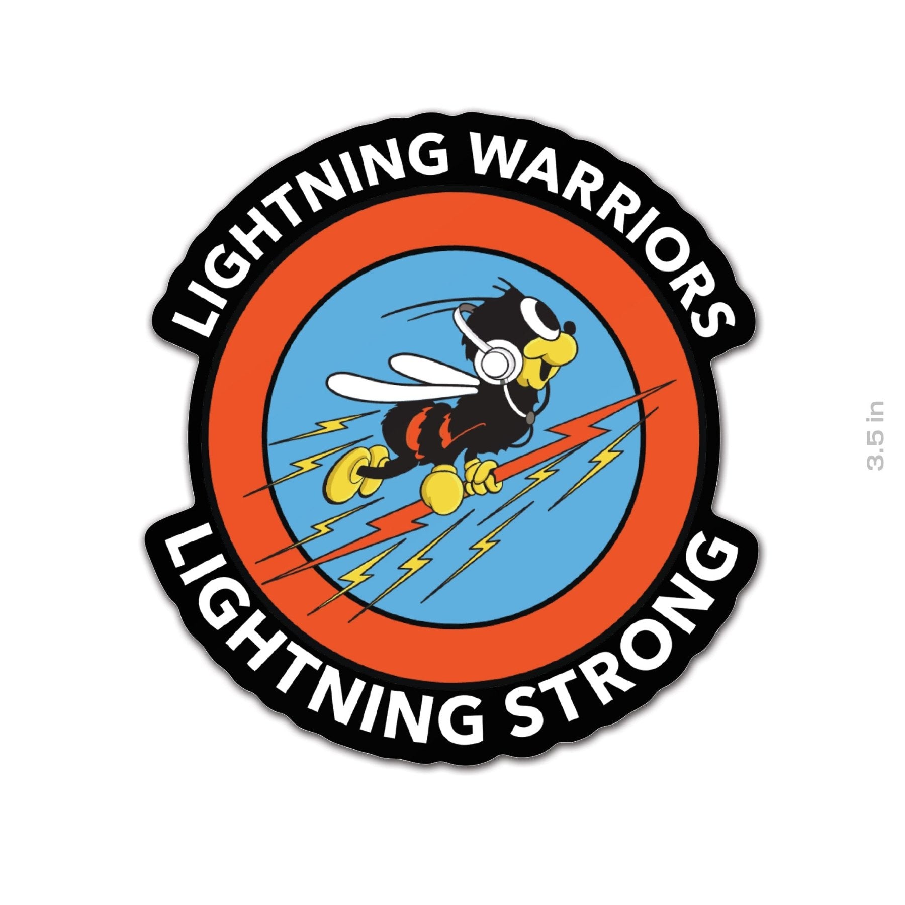 Lightning Strong Logo Sticker - 3.5" - Private Sticker