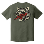 Live Free Raccoon Heavyweight Tee - Small - Shirt