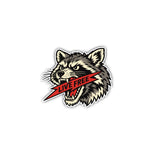 Live Free Raccoon Sticker - 4" - Sticker