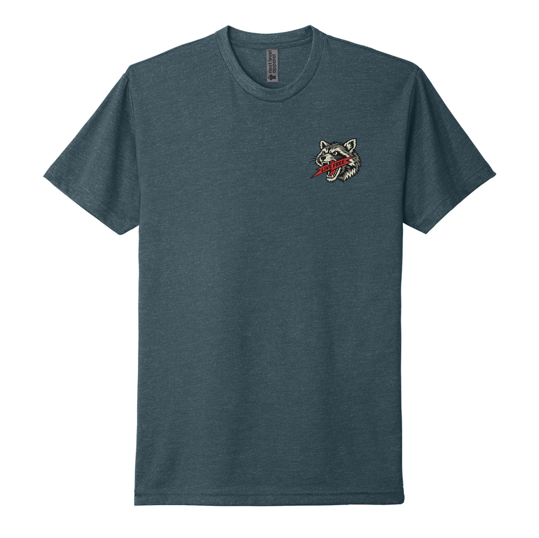 Live Free Raccoon Tee - Small - Shirt