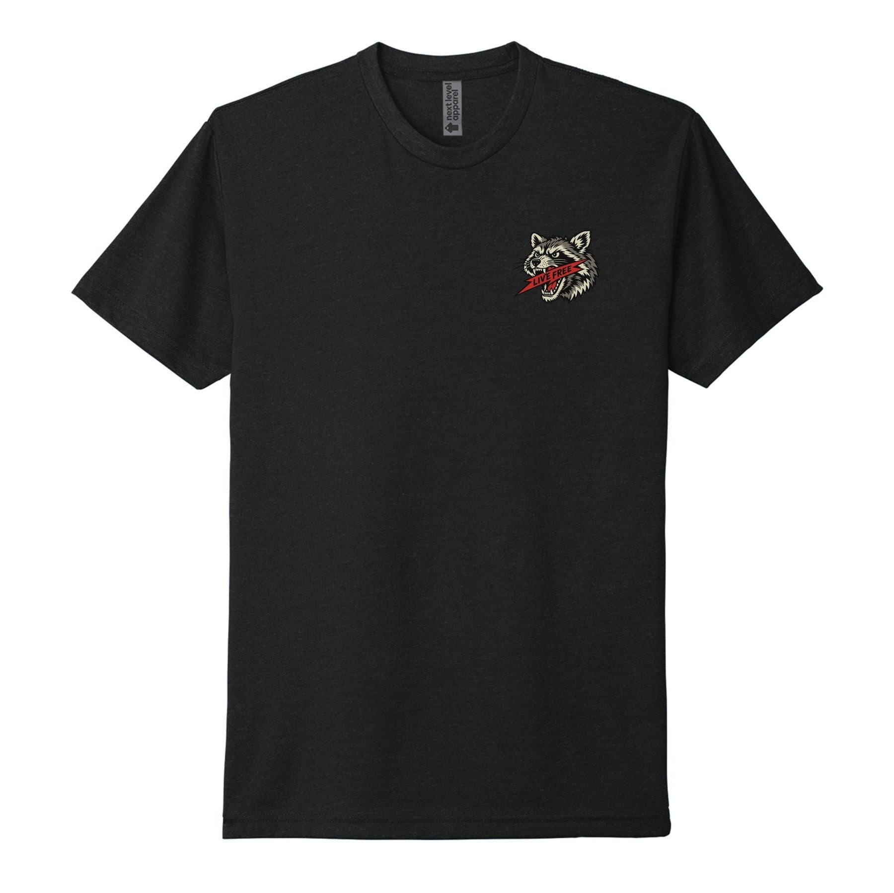 Live Free Raccoon Tee - Small - Shirt