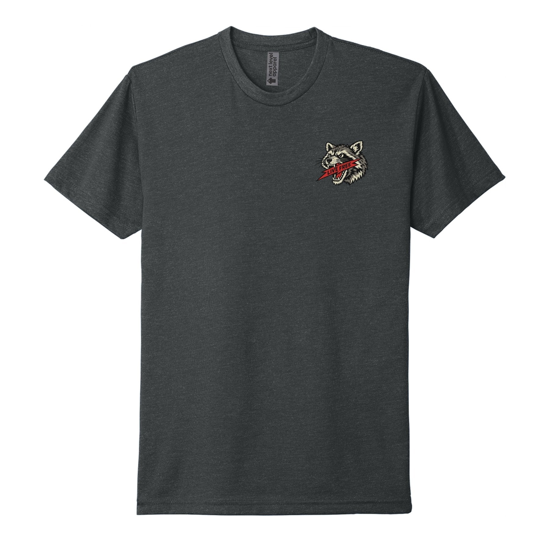 Live Free Raccoon Tee - Small - Shirt
