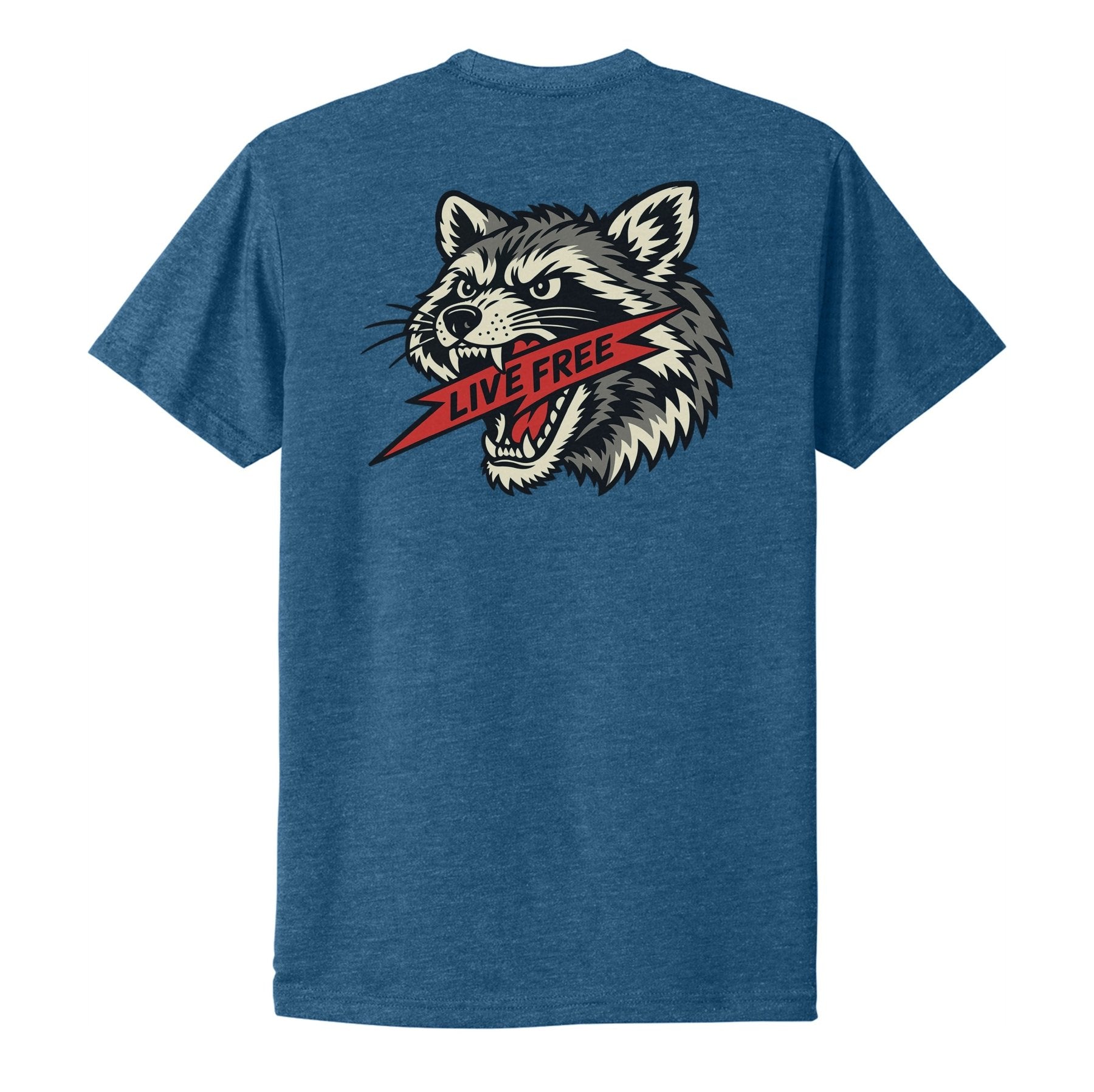 Live Free Raccoon Tee - Small - Shirt