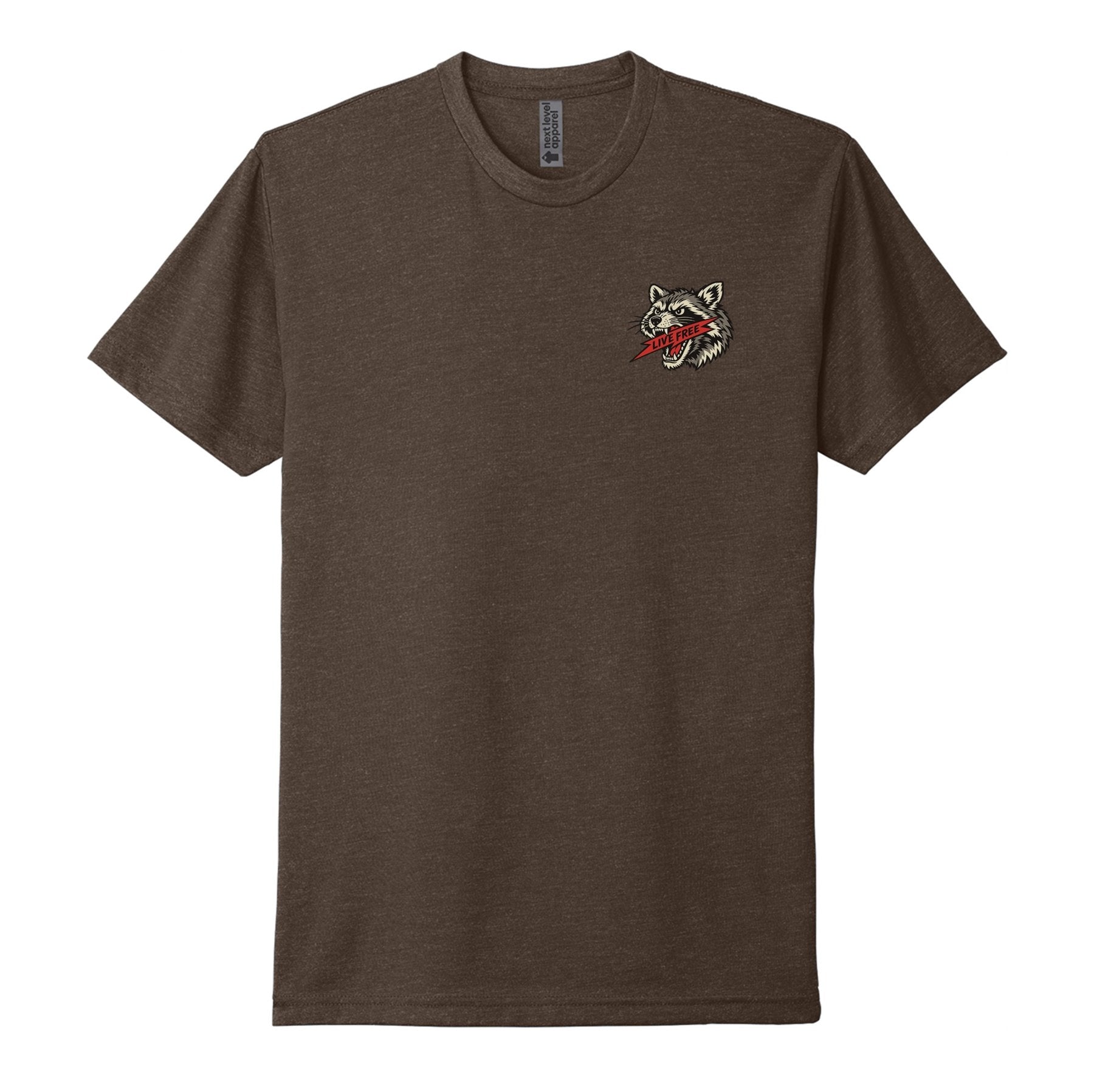 Live Free Raccoon Tee - Small - Shirt