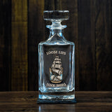 Loose Lips Sink Ships Color Decanter - Decanter