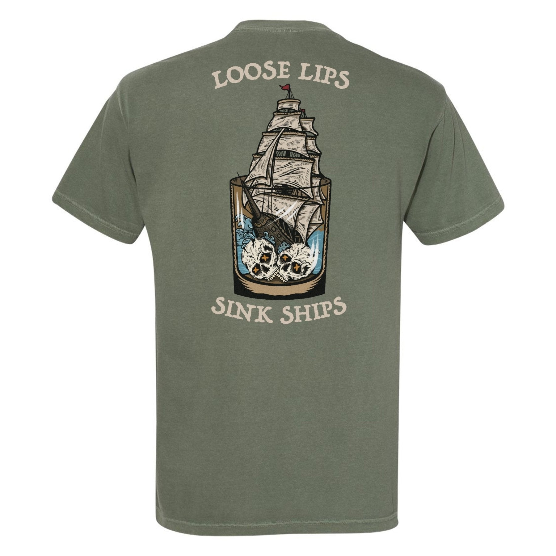 Loose Lips Sink Ships Heavyweight Shirt - Small - Shirt