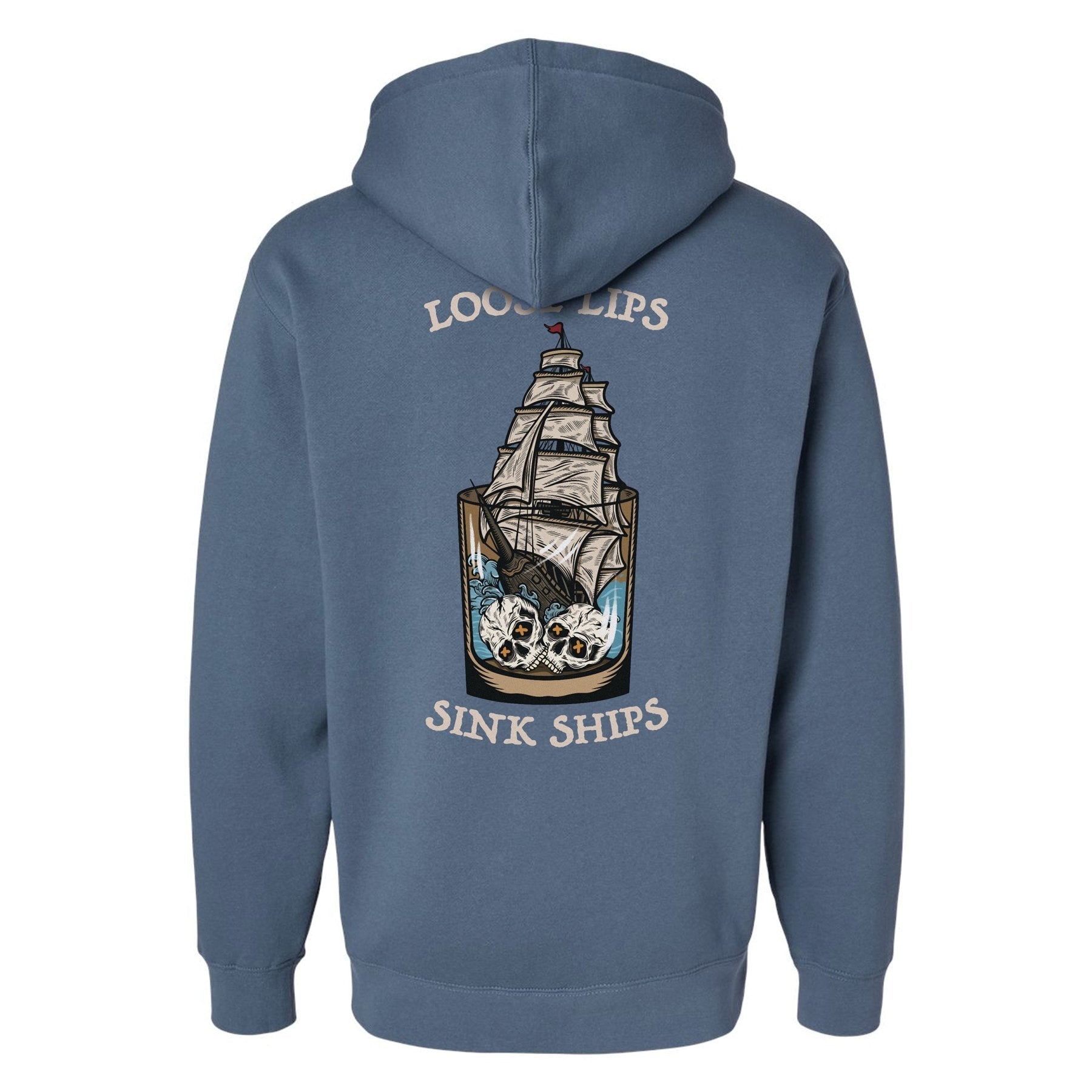 Loose Lips Sink Ships Hoodie - Small - Hoodie