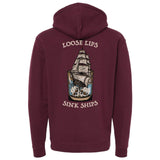 Loose Lips Sink Ships Hoodie - Small - Hoodie