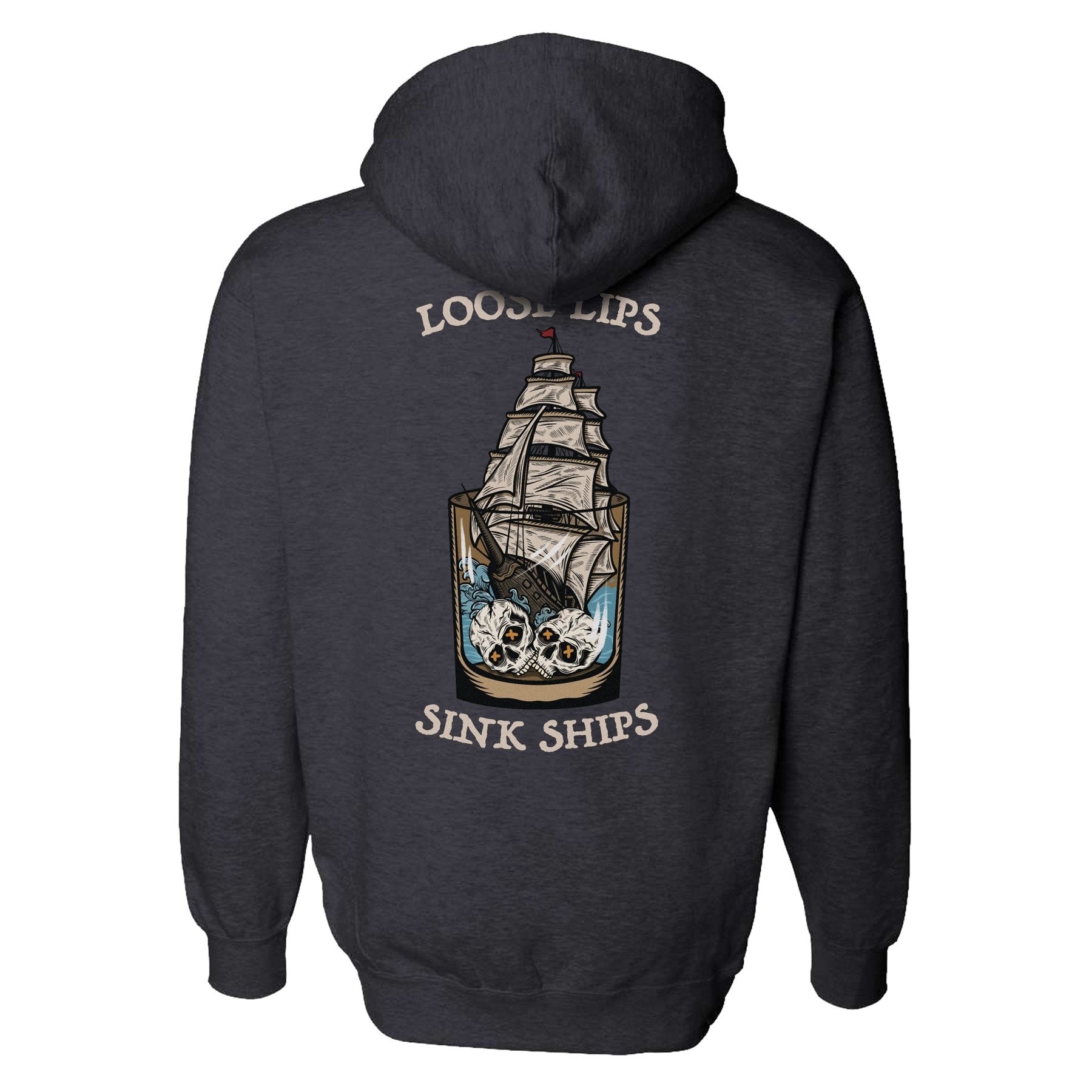 Loose Lips Sink Ships Hoodie - Small - Hoodie
