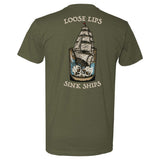 Loose Lips Sink Ships Tee - Small - Shirt