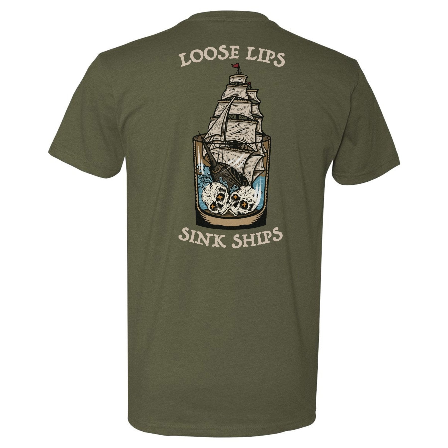 Loose Lips Sink Ships Tee - Small - Shirt