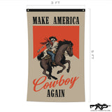 Make America Cowboy Again Flag - 3' x 5' - Flag