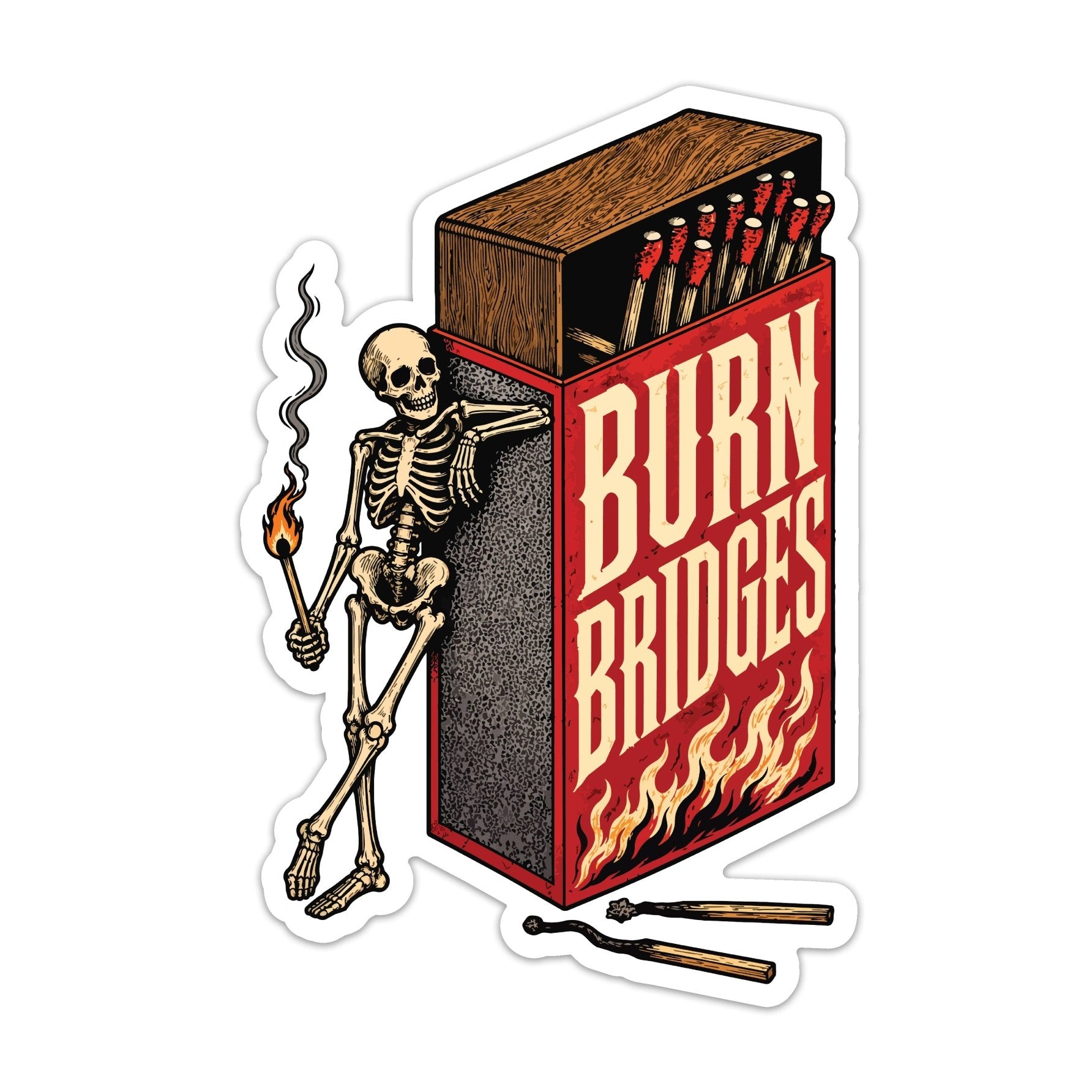 Match Sticks Sticker - 4" - Sticker