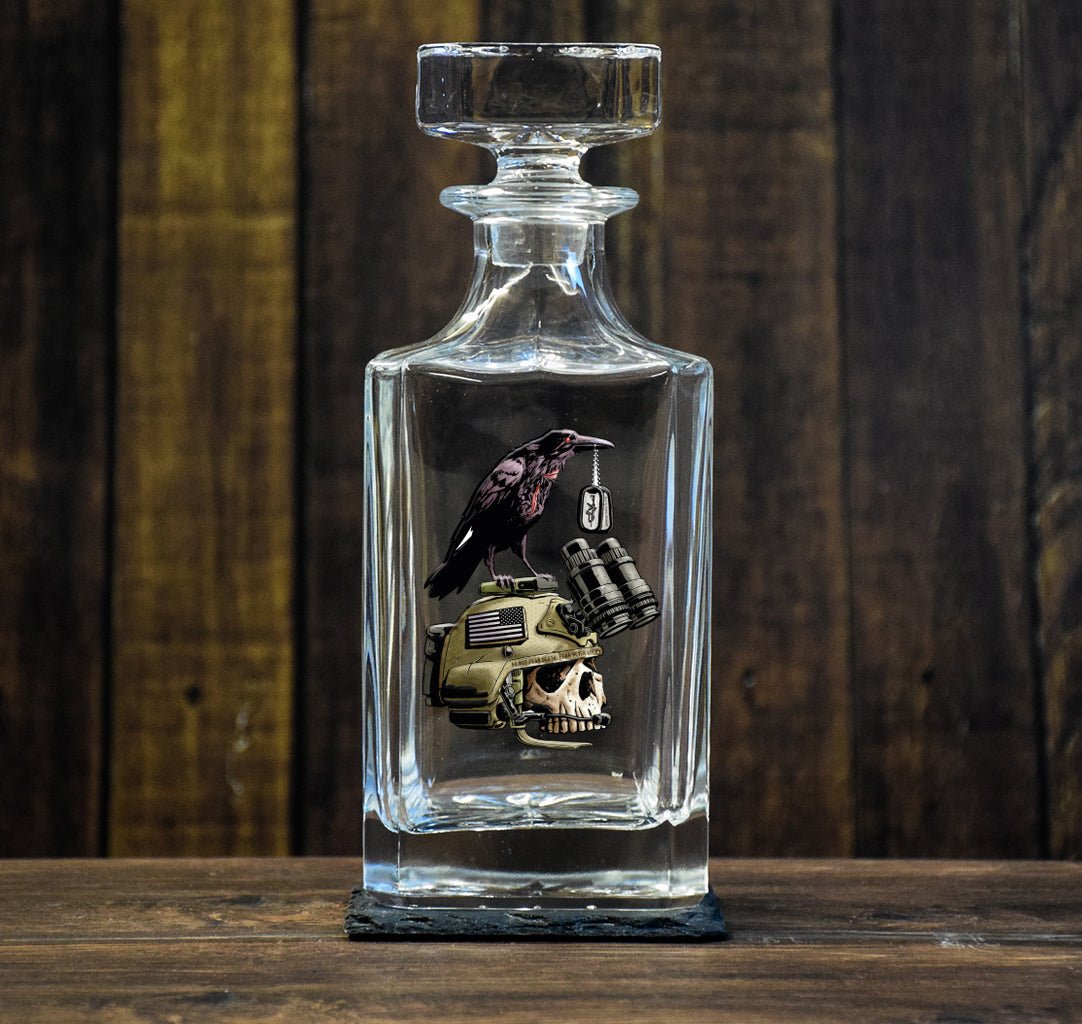 Memento Mori Raven Decanter - Glassware