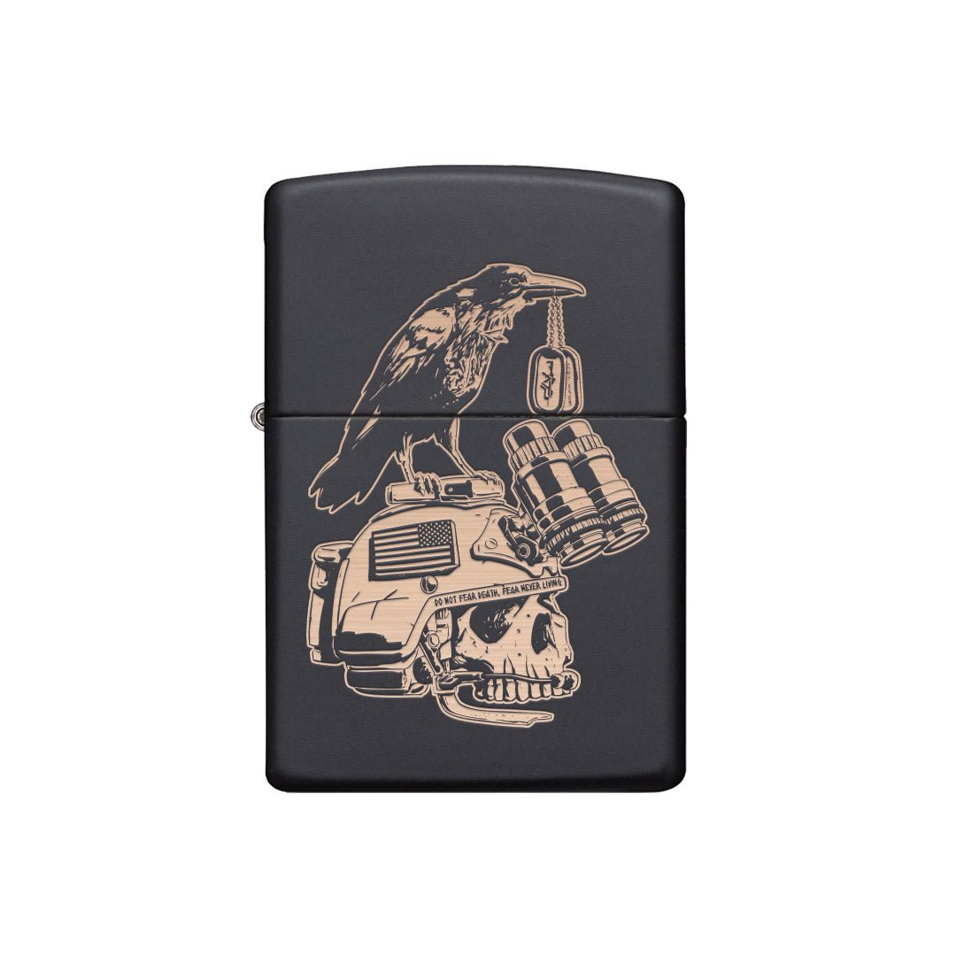 Memento Mori Raven Lighter - Matte Black - Lighter