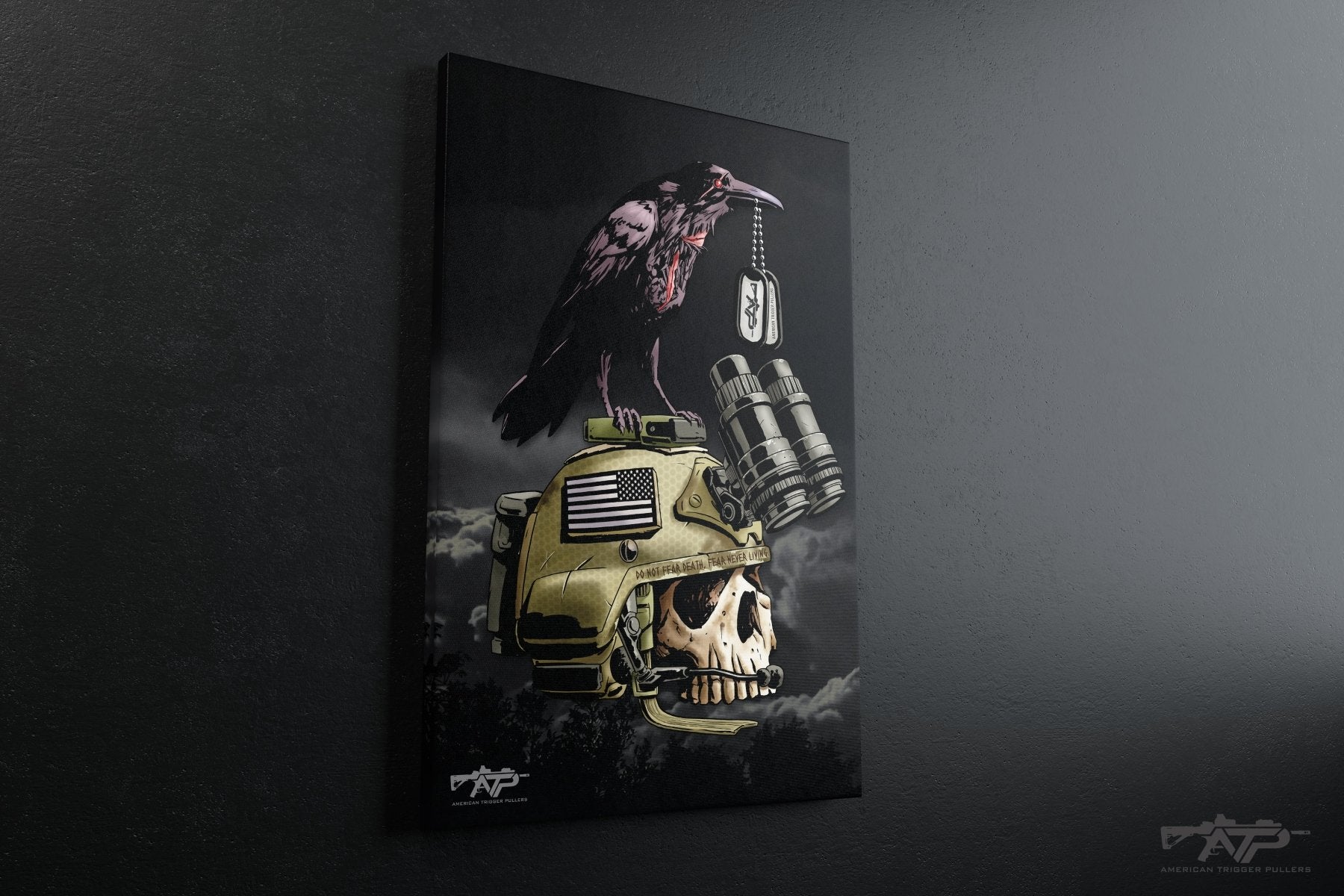 Memento Mori Skull NVGs Canvas - Stretched Canvas - Canvas