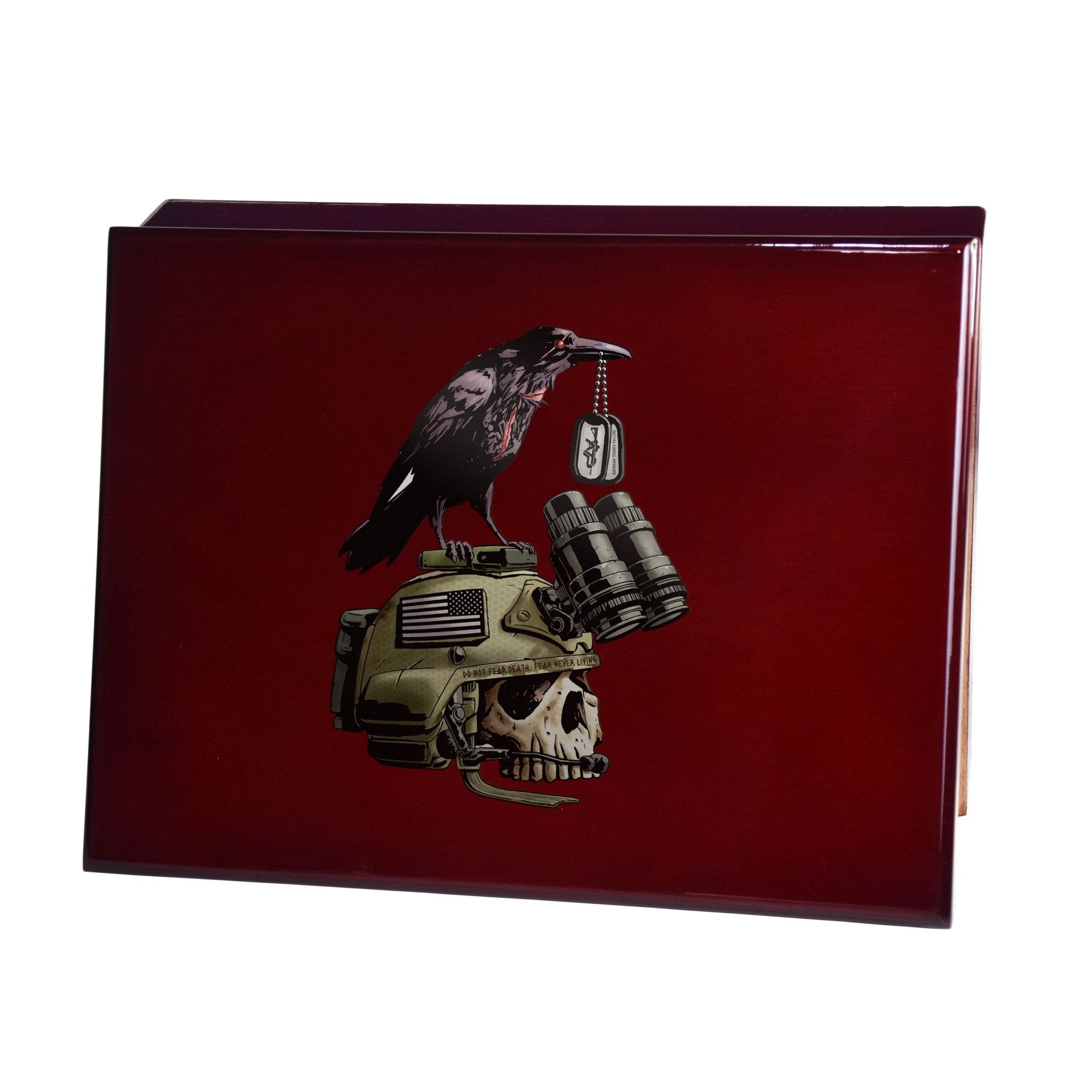 Memento Mori UV Printed Cigar Humidor - Humidor