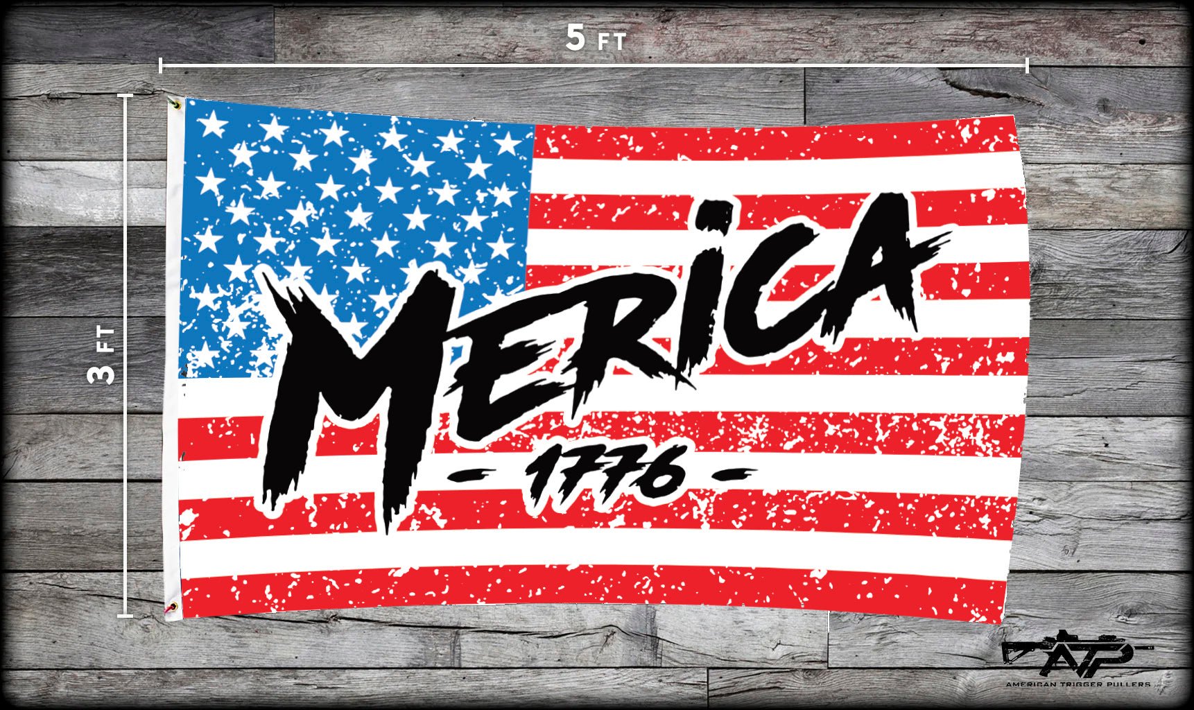 MERICA 1776 Flag - 3' x 5' - Flag