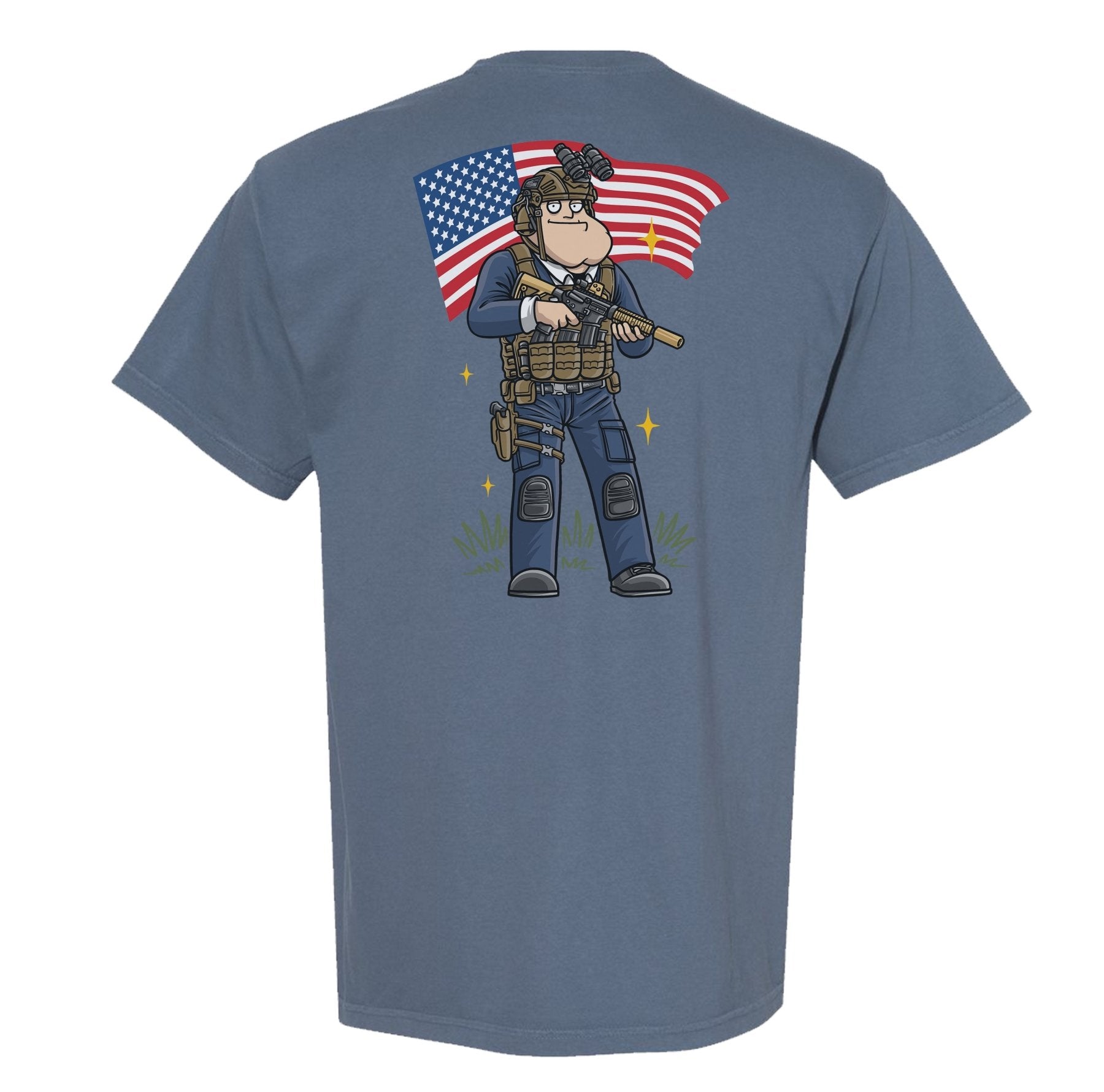 Merican Patriot Heavyweight Tee - Small - Shirt
