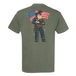 Merican Patriot Heavyweight Tee - Small - Shirt