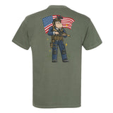 Merican Patriot Heavyweight Tee - Small - Shirt
