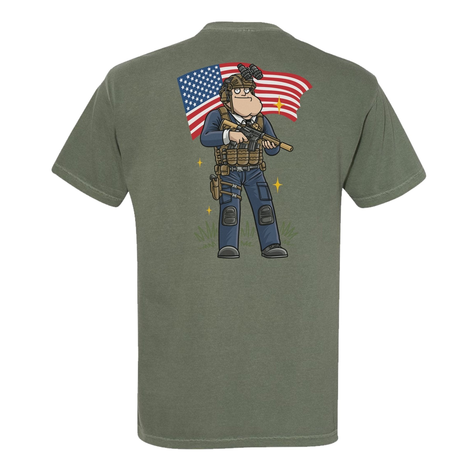 Merican Patriot Heavyweight Tee - Small - Shirt
