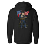 Merican Patriot Hoodie - Small - Hoodie