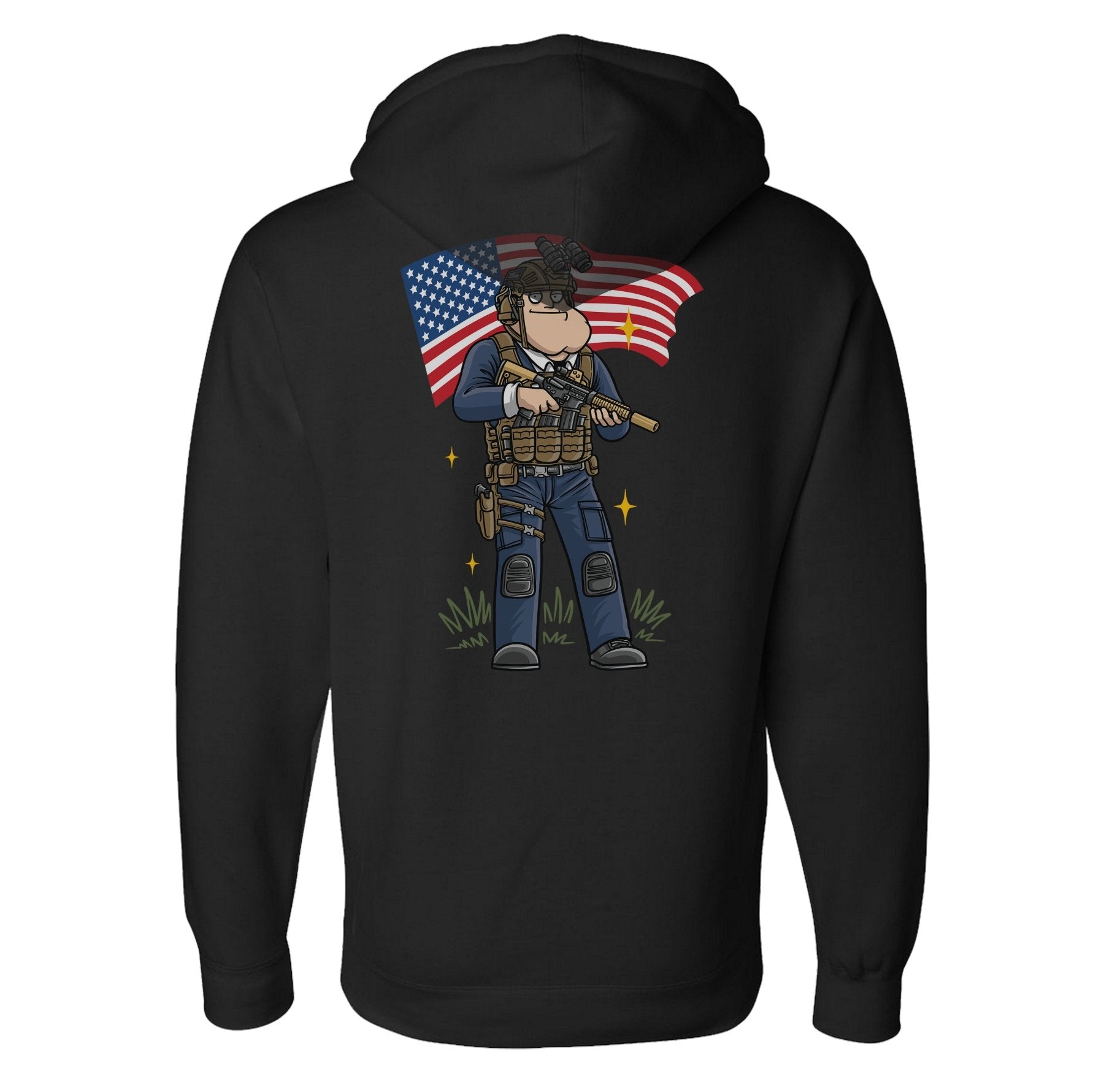 Merican Patriot Hoodie - Small - Hoodie