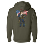 Merican Patriot Hoodie - Small - Hoodie