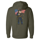 Merican Patriot Hoodie - Small - Hoodie