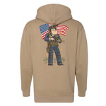 Merican Patriot Hoodie - Small - Hoodie