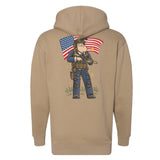 Merican Patriot Hoodie - Small - Hoodie