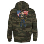 Merican Patriot Hoodie - Small - Hoodie