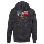 Merican Patriot Hoodie - Small - Hoodie