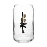MK18 Rifle Beer Can Glass Set - 16oz - Glassware