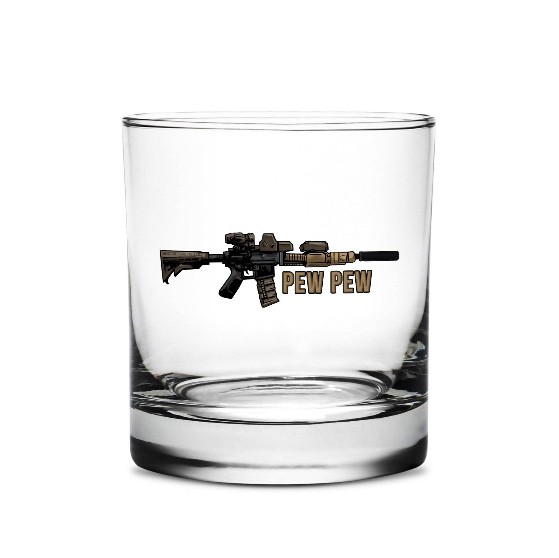MK18 Rifle Whiskey Glass Set - 16oz - Glassware