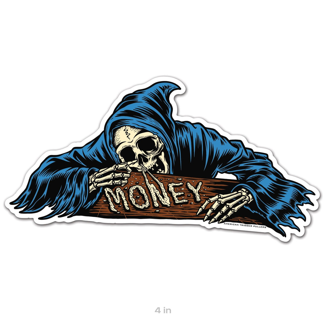 Money Gun Sticker Money Sticker – American Trigger Pullers