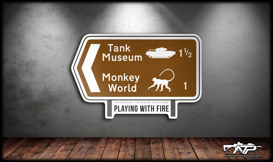 Monkey World Sticker – American Trigger Pullers