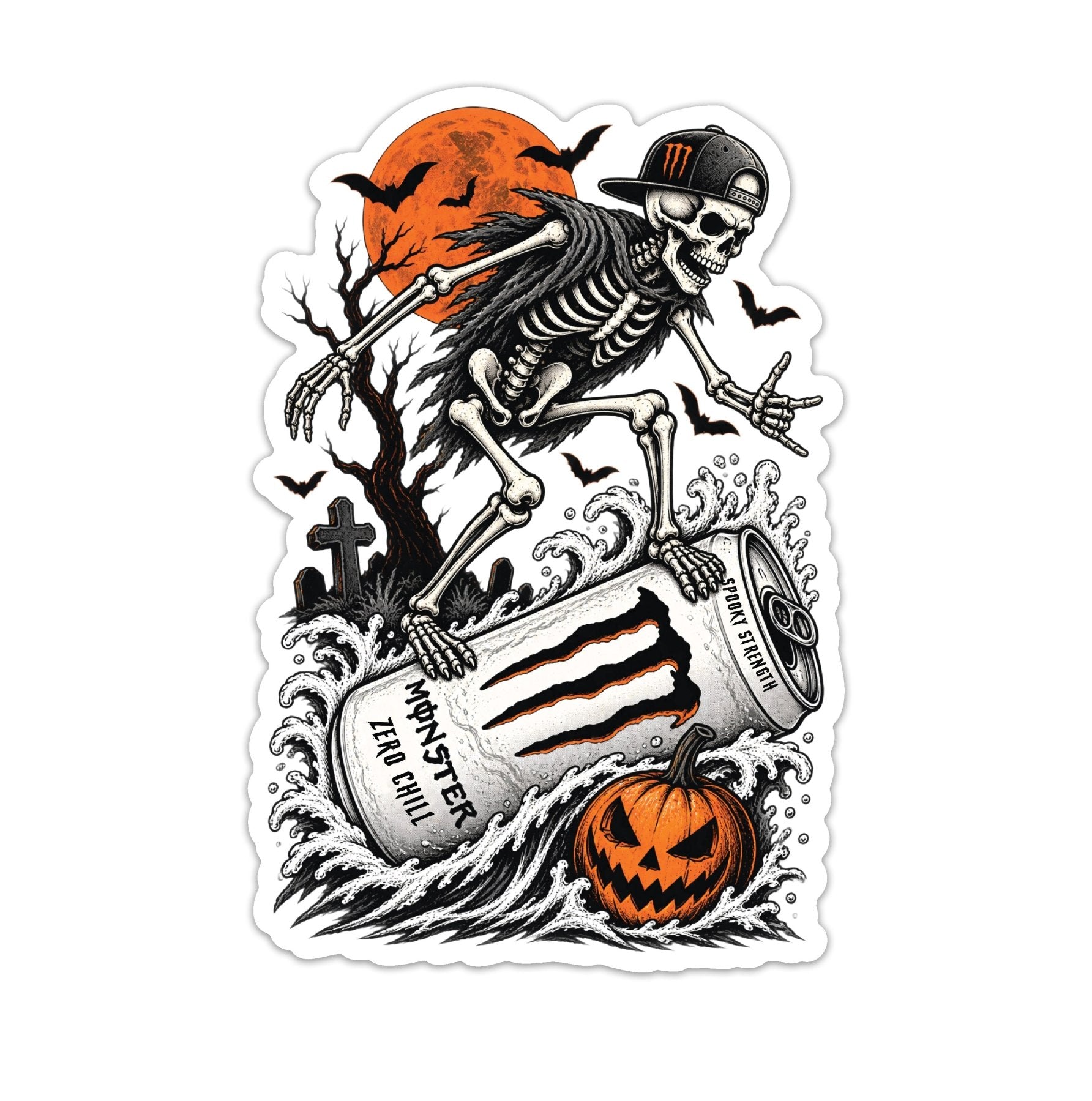 Monster Surf Sticker - 4" - Sticker
