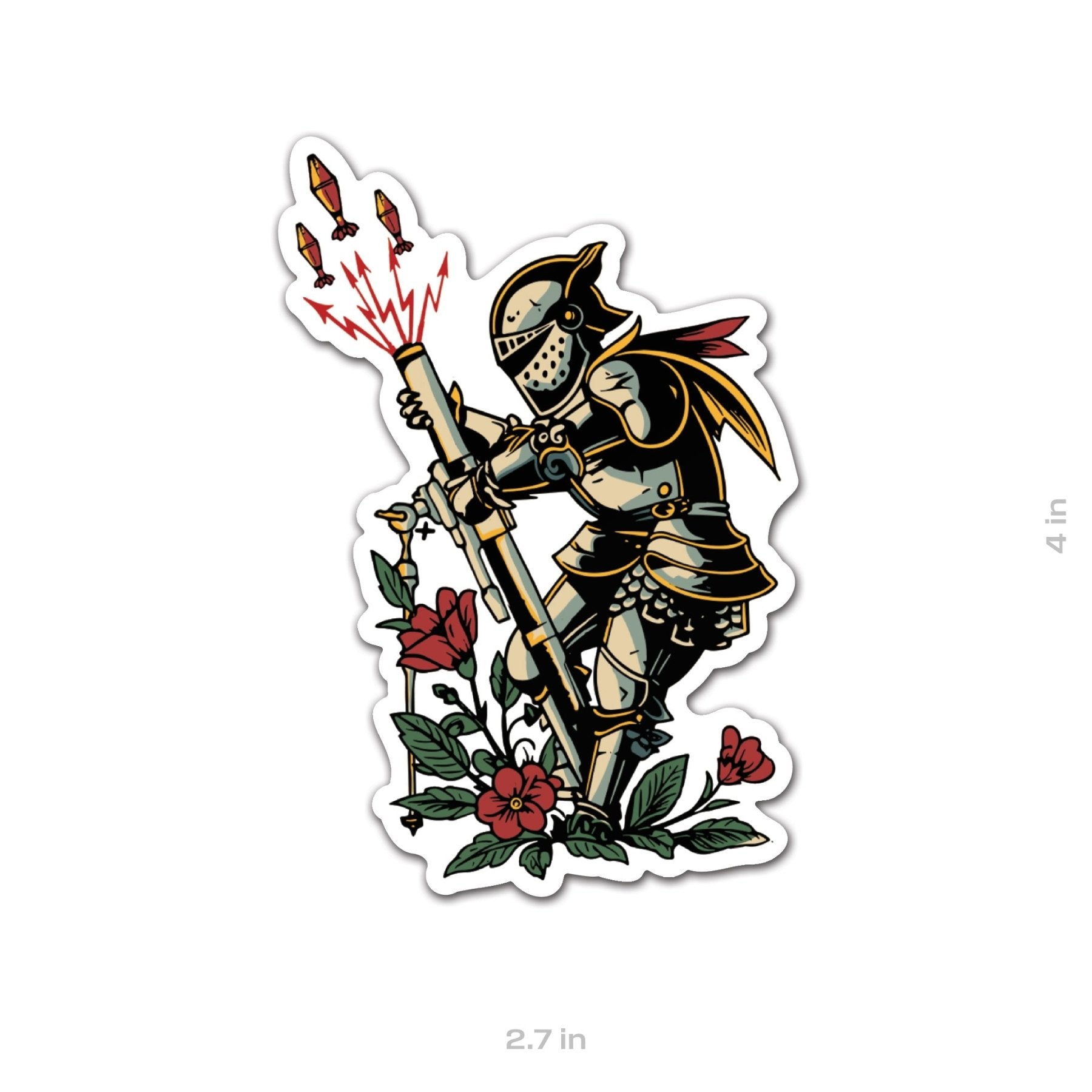 Mortar Knights Icon Sticker - 4" - Sticker