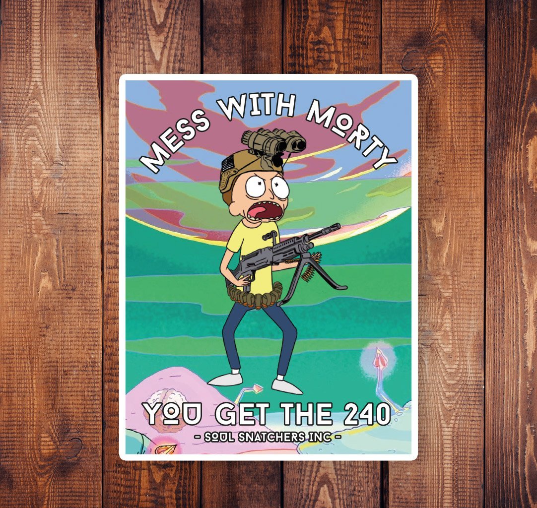 Morty 240 Sticker - 4" x 3" - Sticker