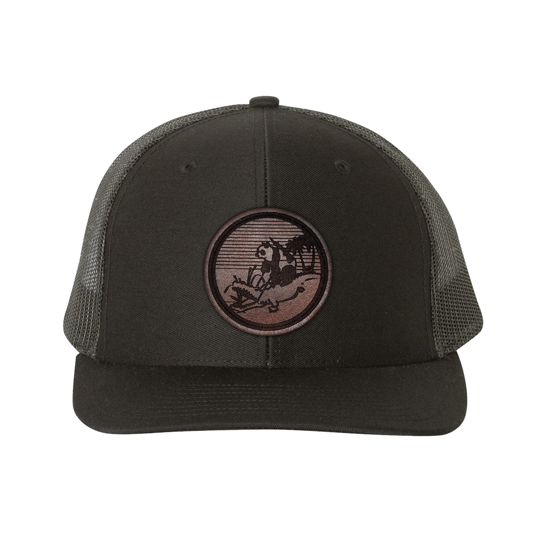 Mountain Patriots Leather Snap - Back - OSFA - Private Headwear