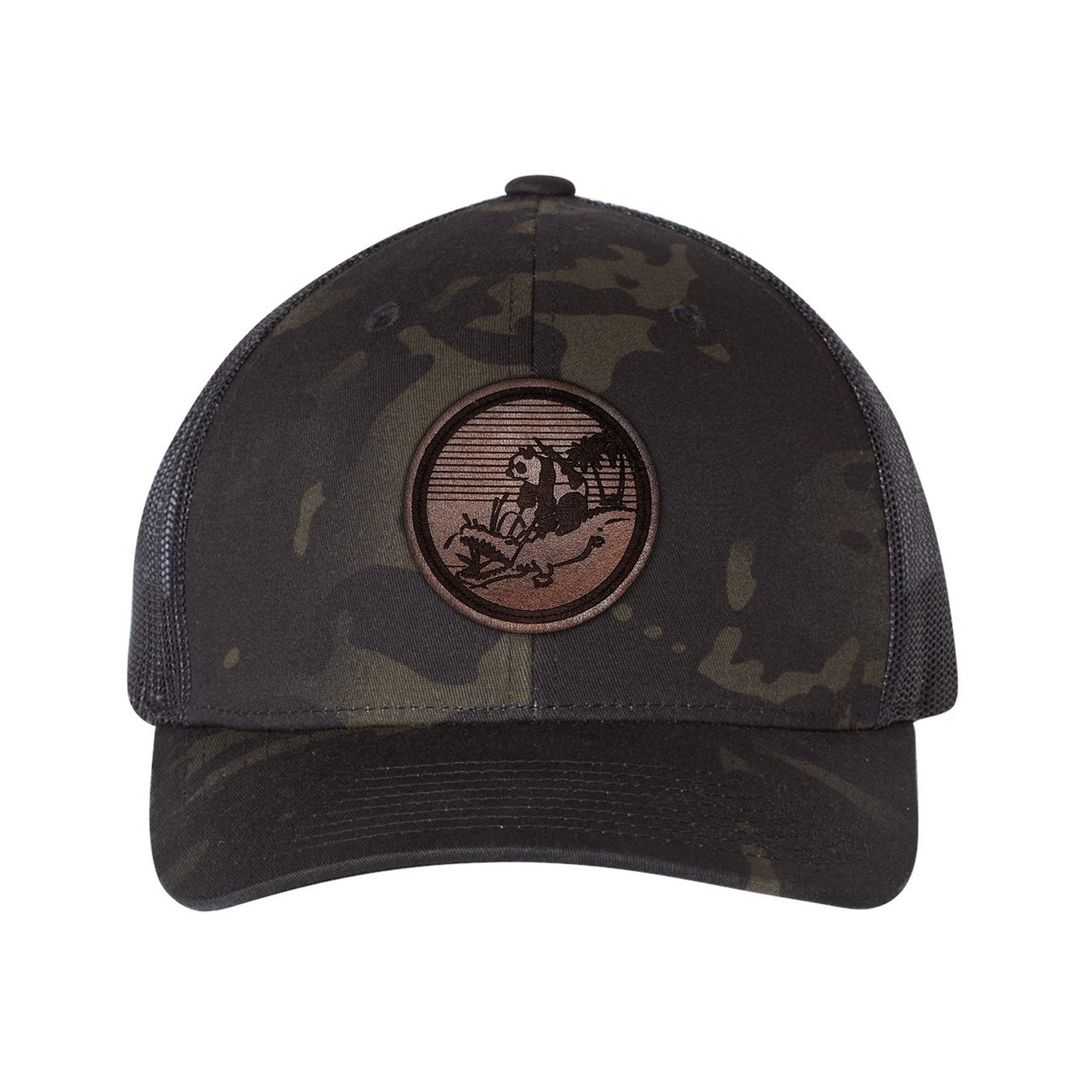 Mountain Patriots Leather Snap - Back - OSFA - Private Headwear