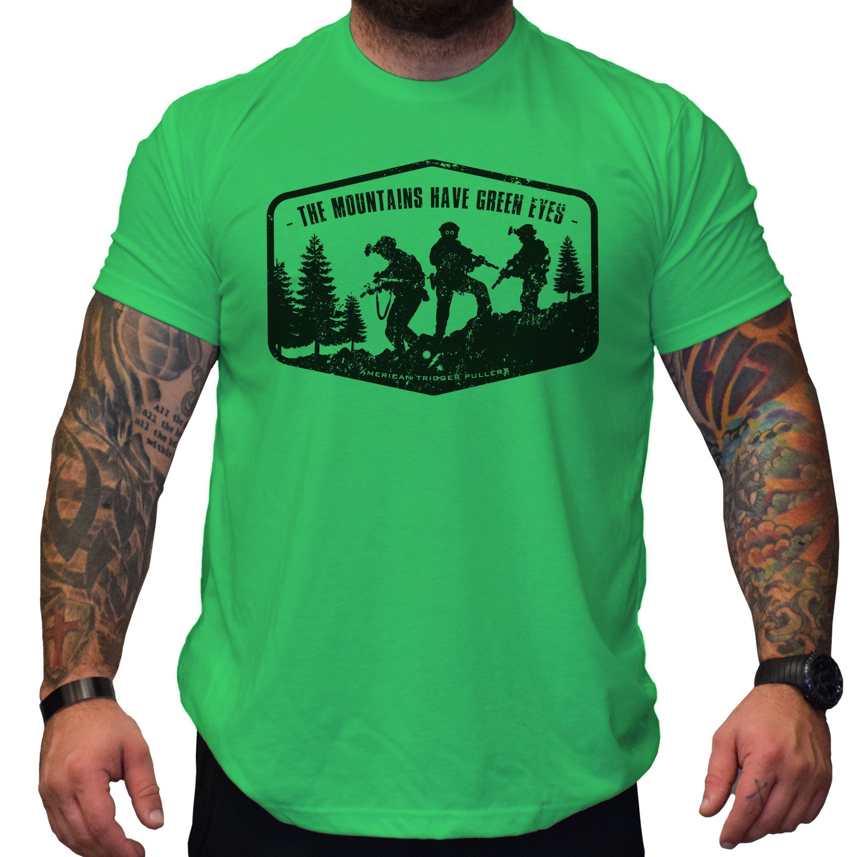 Mountains Have Eyes - Kelly Green - Shirt