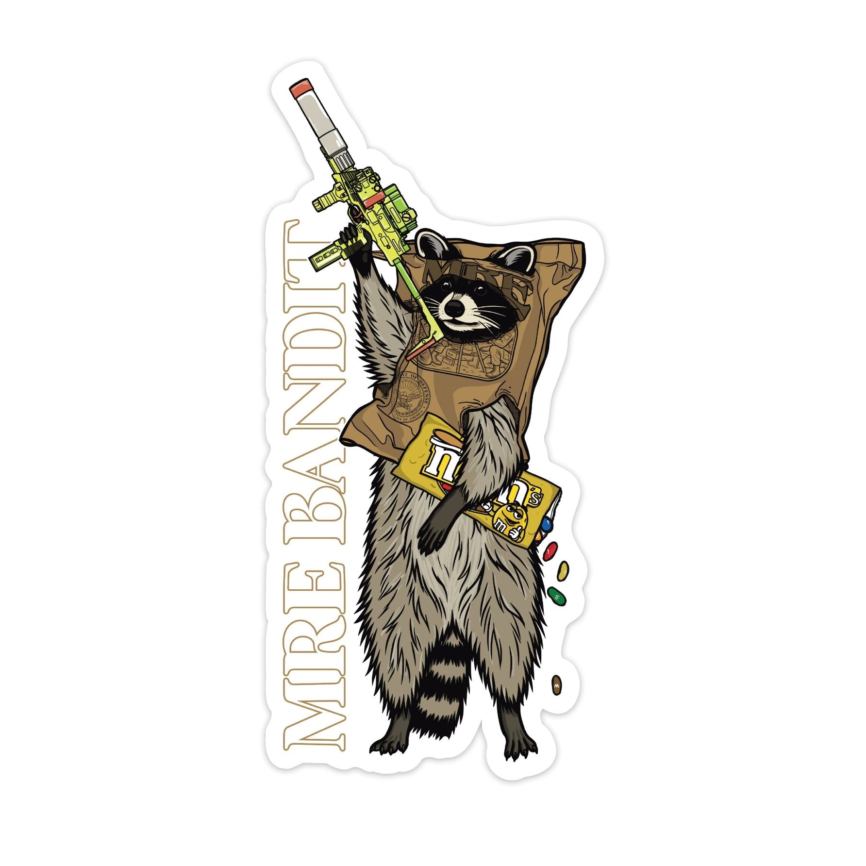 MRE Bandit Sticker - 4" - Sticker